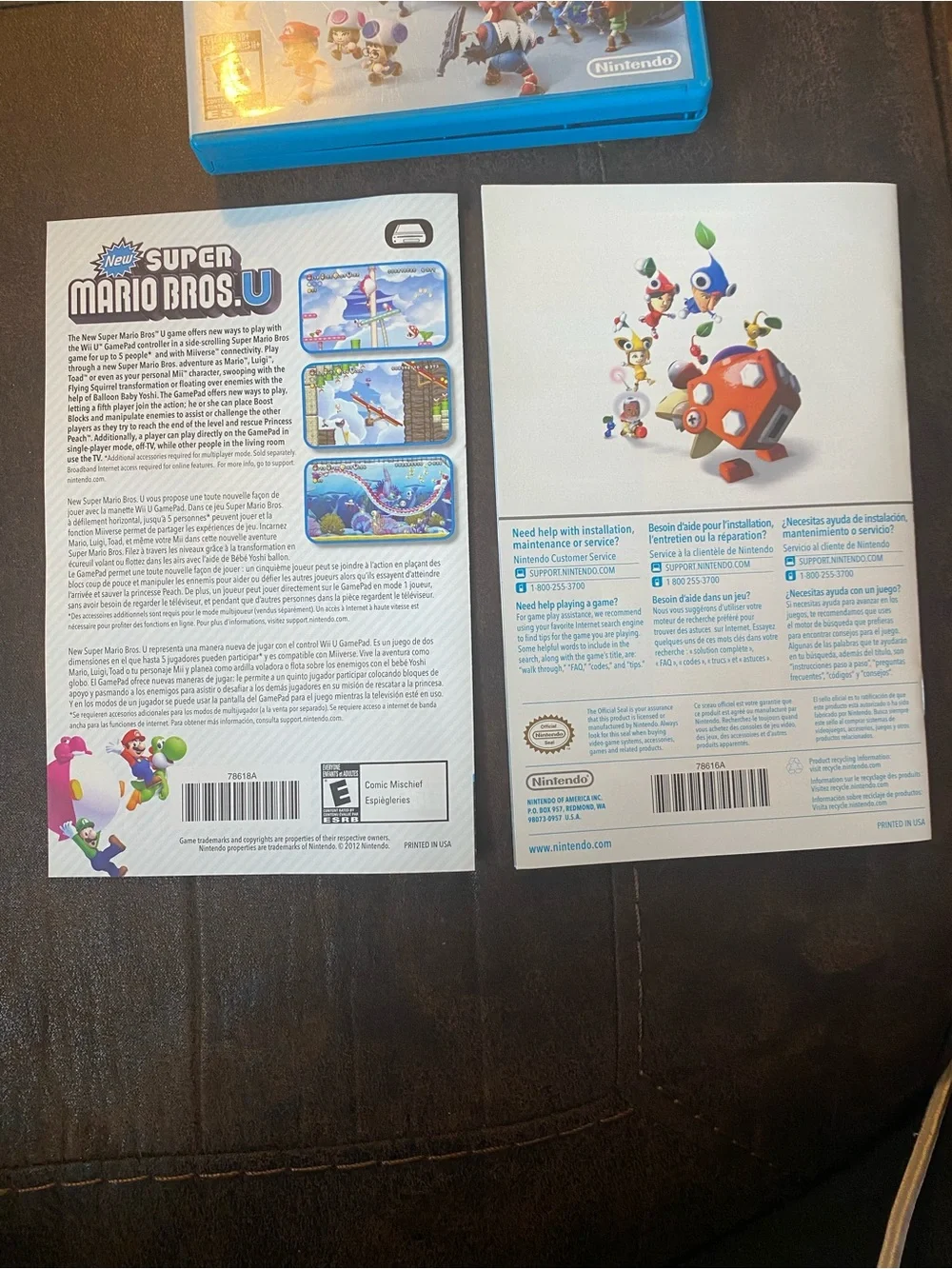Nintendo Nintendo Land Wii U Action Adventure Party E10+ NTSC-U/C 2012 Manual